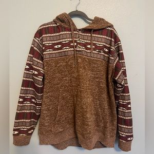 Hooey XL Fleece Lined Aztec Sweatshirt